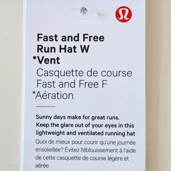 NWT LULULEMON PGM1 Grey Multi LTWT Adjustable Women's F&F Run Hat Ventilated OS - Picture 8 of 9